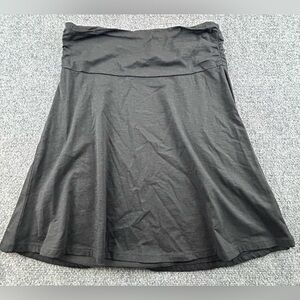 Toad&Co Chaka A Line Skirt Size Small Black Organic Cotton